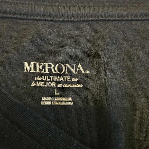 Merona women's large Ultimate black tee - Picture 3 of 5